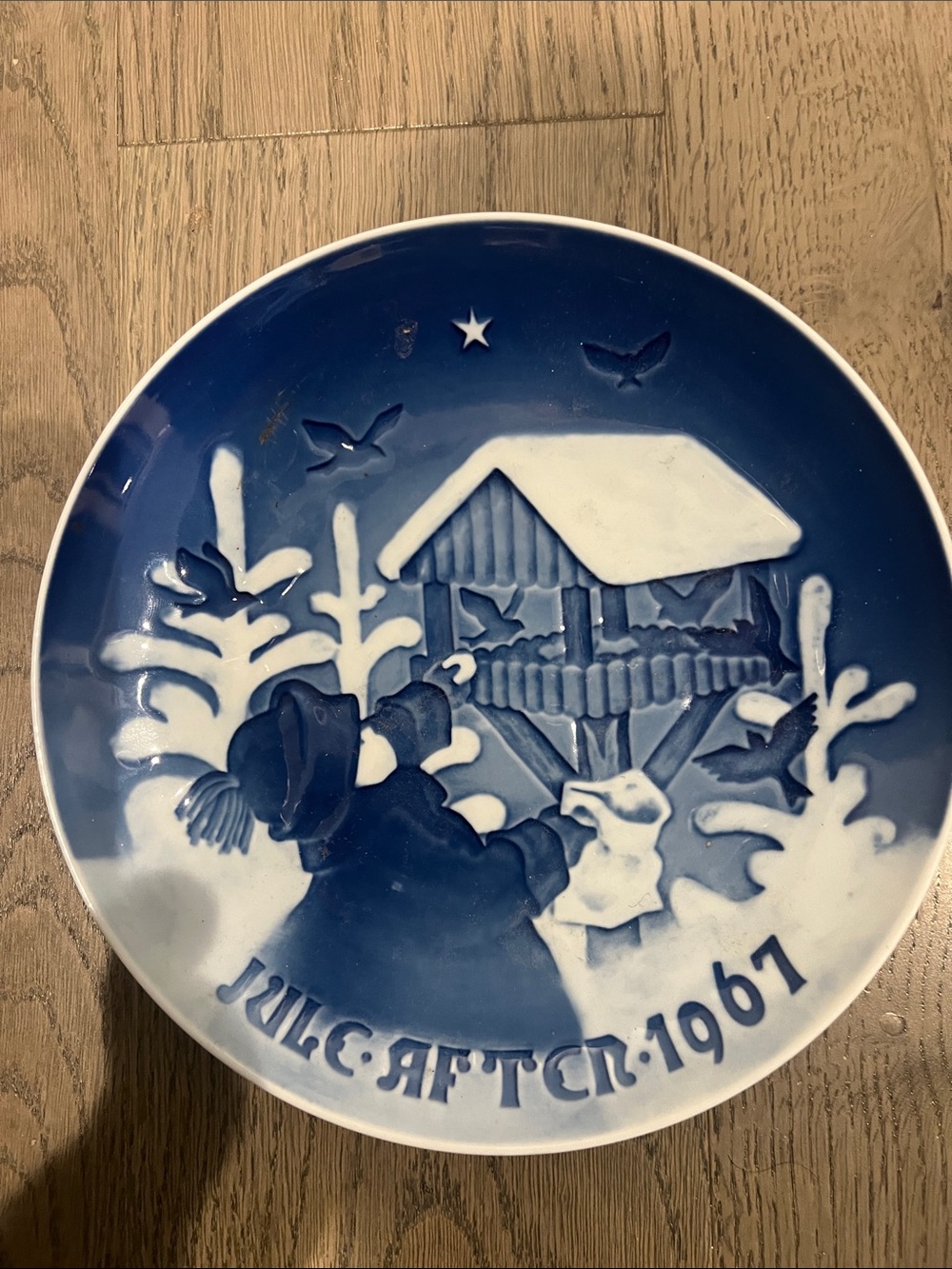 Bing & Grondahl Fuglenes Jul” Porcelain Christmas Plate